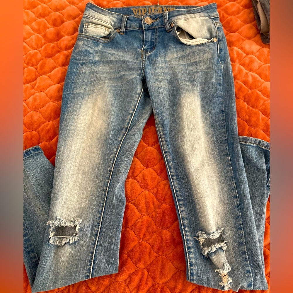 “VIP JEANS” DENIM Bleached JEANS